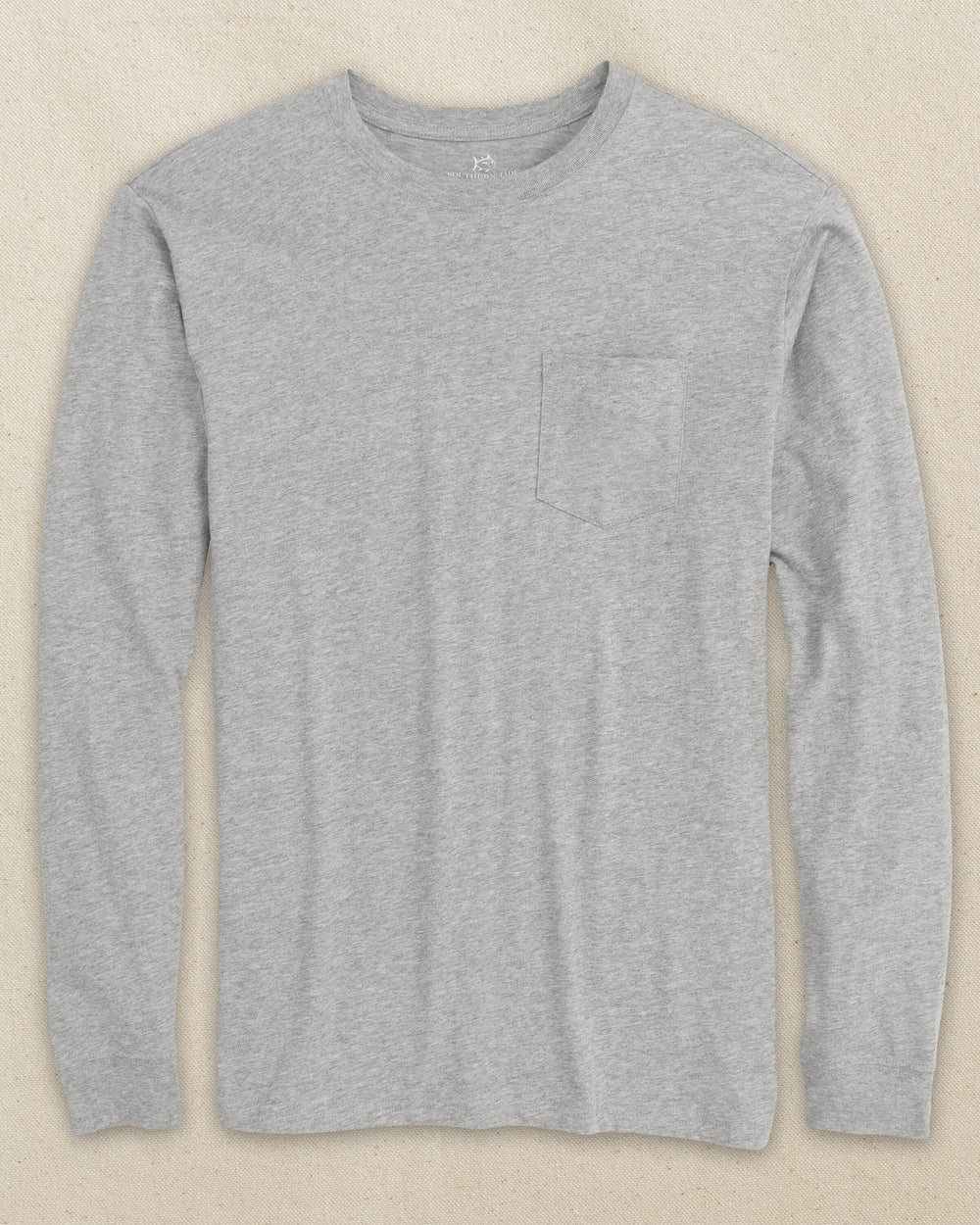 Southern Tide Mens Long Sleeve Tee Women’s Pocket- Heathered