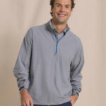 Southern Tide Men’s Seabreeze Performance Pullover in Steel Grey