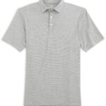 Southern Tide Men’s Short Sleeve Driver Spacedye Performance Polo in Black