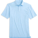 Southern Tide Men’s Short Sleeve Driver Spacedye Performance Polo in Rush Blue