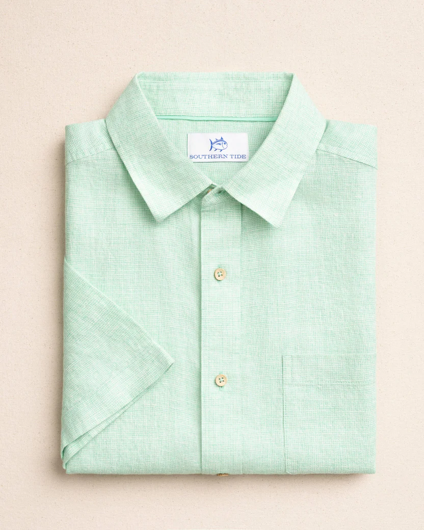 Southern Tide Men’s Short Sleeve Gulf View Sport Shirt