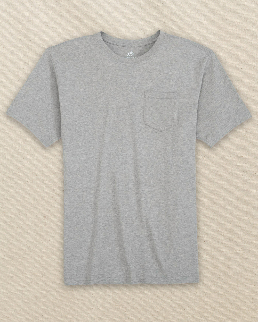 Southern Tide Mens Short Sleeve Tee Women’s Pocket- Heathered