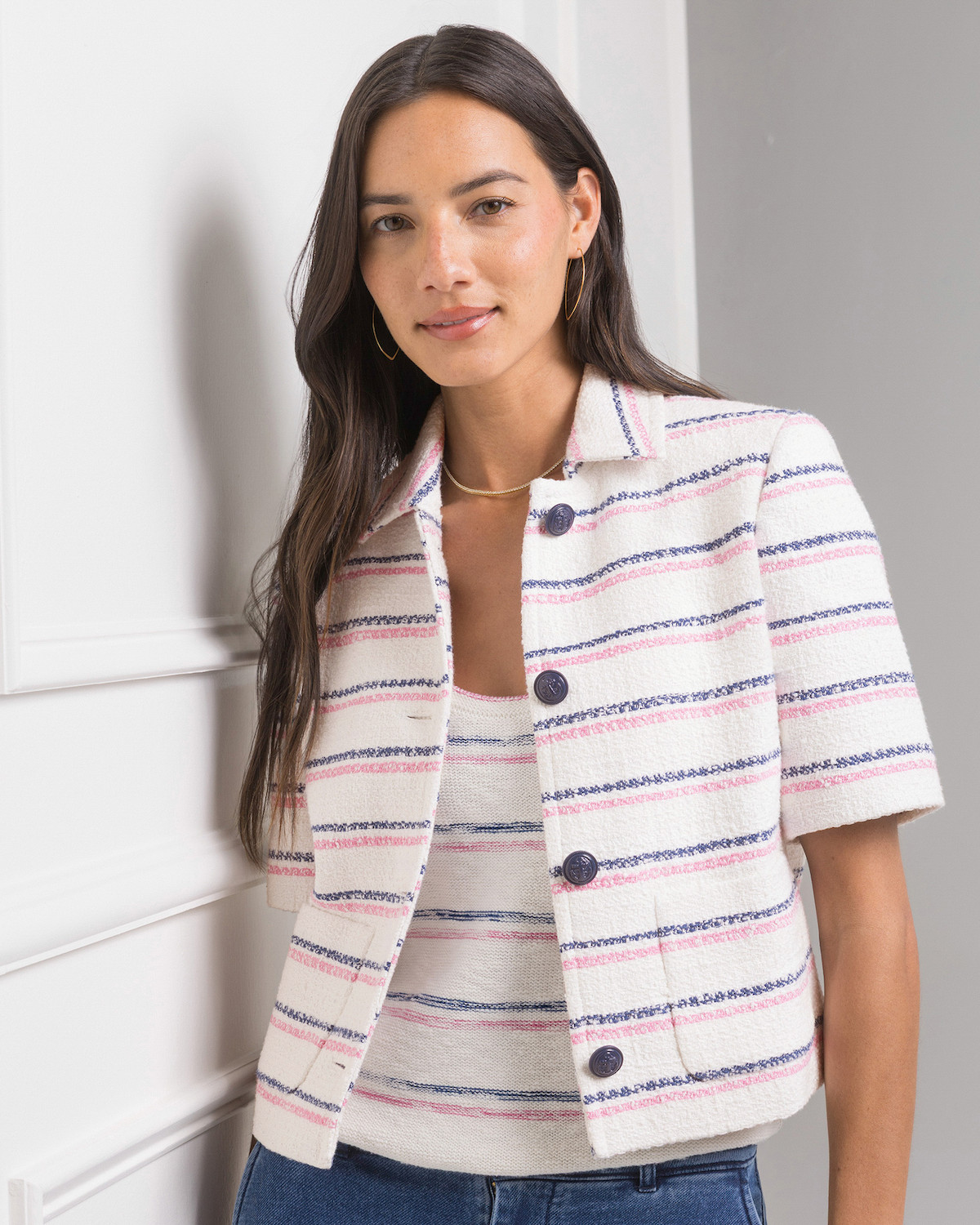 Southern Tide Women’s Izora Contrast Stripe Jacket