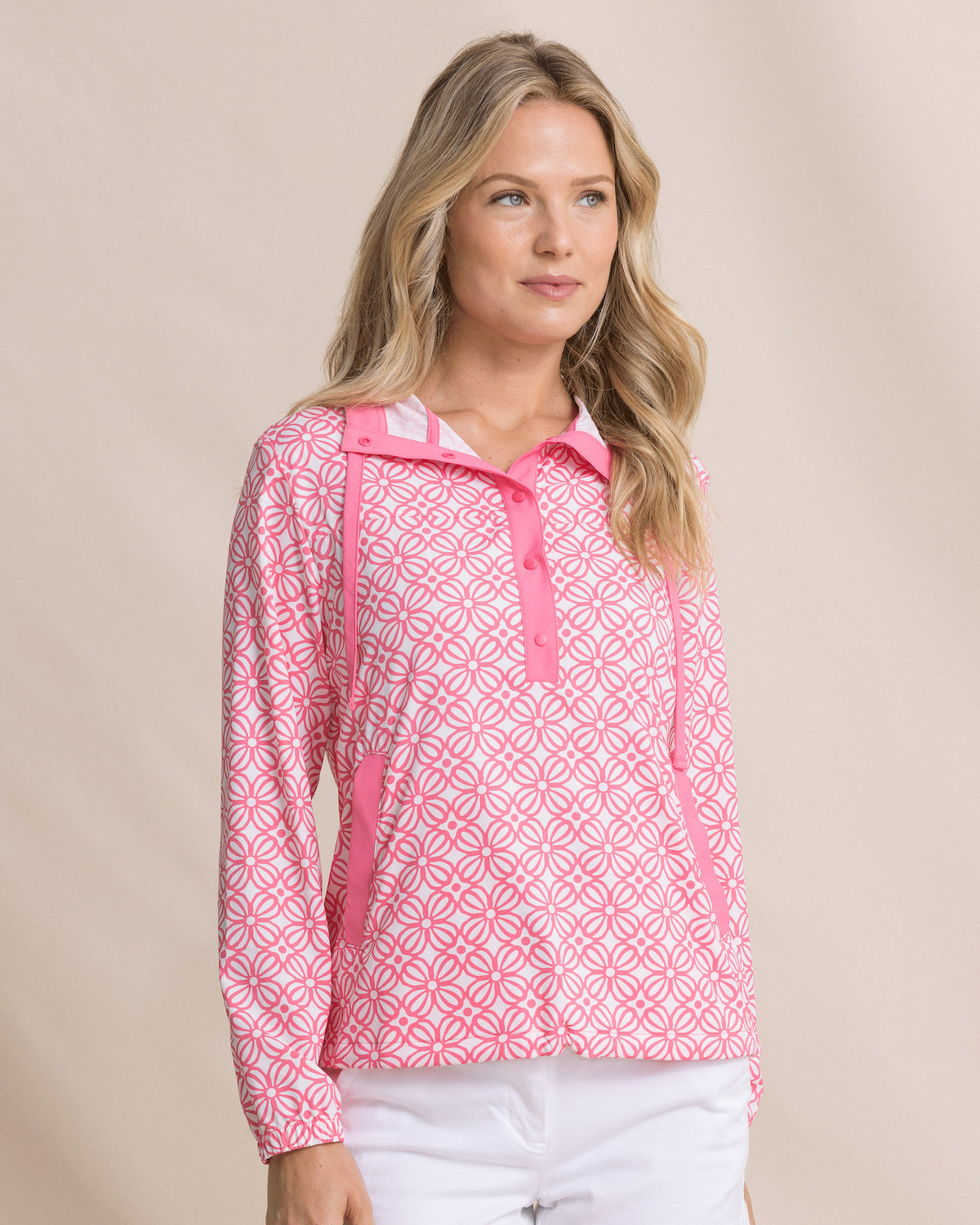 Southern Tide Women’s Long Sleeve Callie Printed Popover