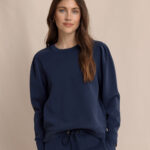 Southern Tide Women’s Sara Lounge Pullover in Dress Blue