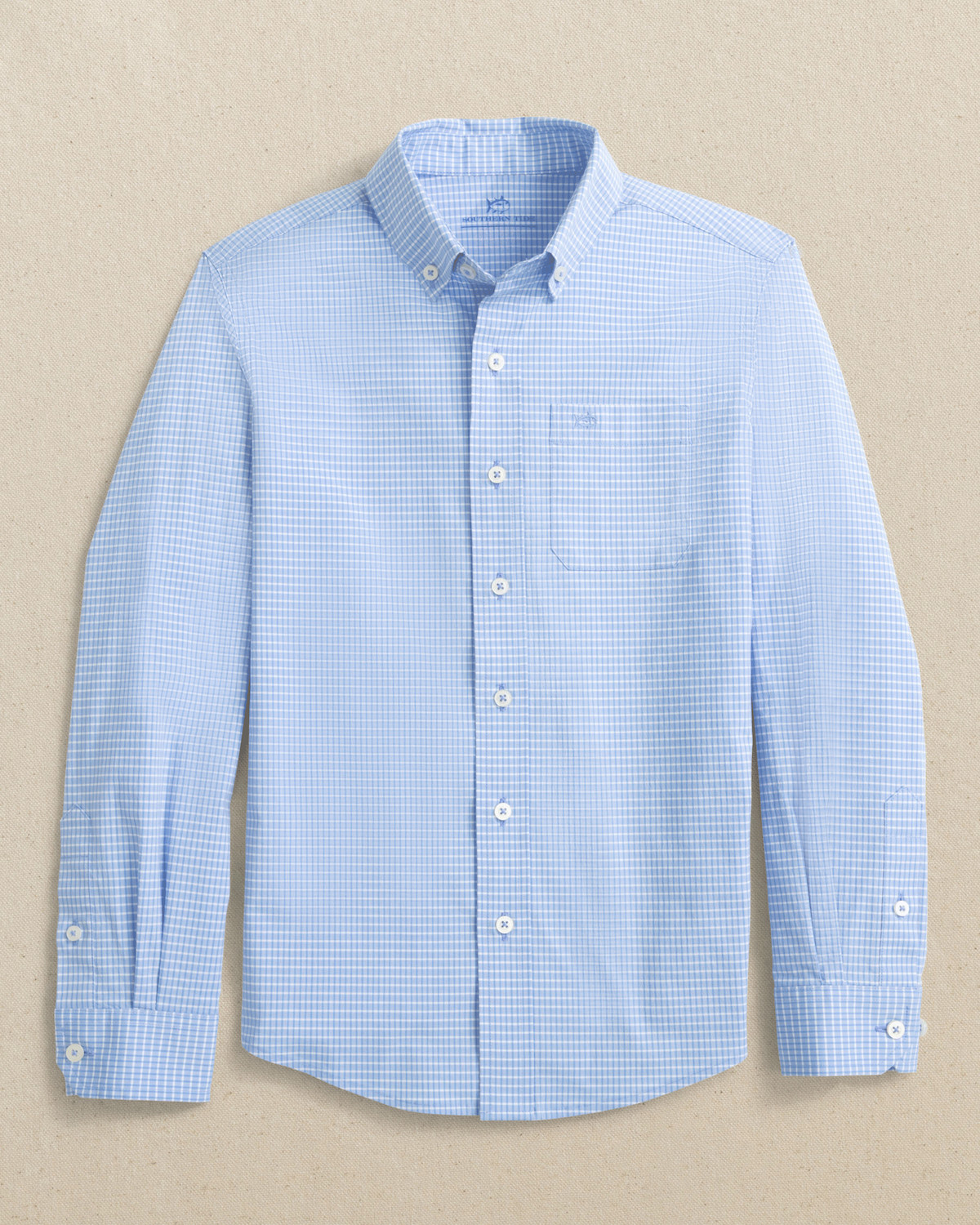 Southern Tide Youth Long Sleeve Charleston Crofton Plaid Sport Shirt