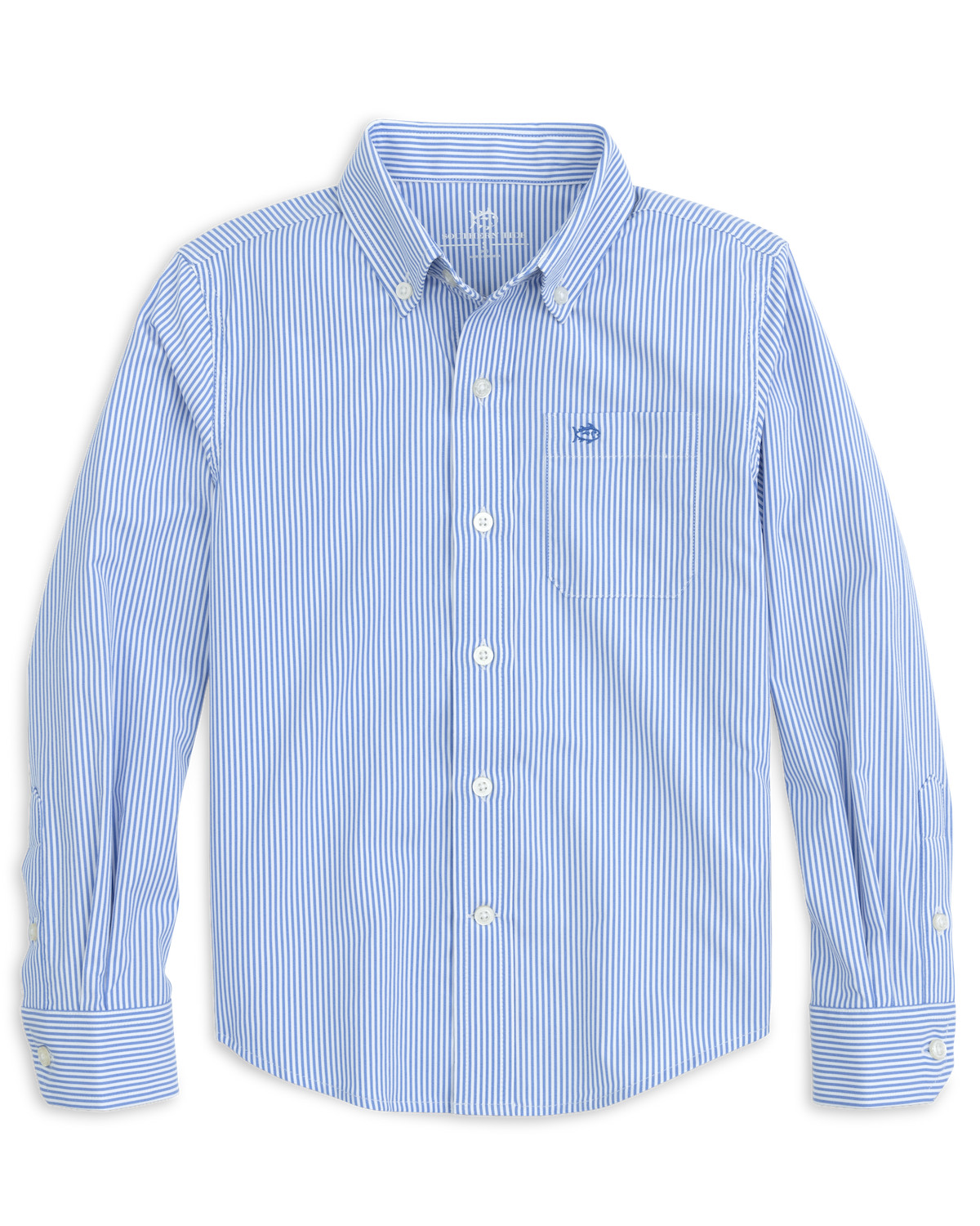 Southern Tide Youth Long Sleeve Intercoastal Bengal Stripe Sport Shirt