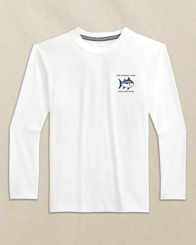 Southern Tide Youth Long Sleeve Keep It Reel Performance Tee