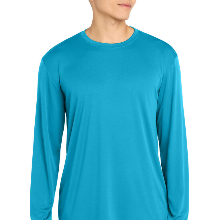 Sport-Tek Long Sleeve PosiCharge Competitor Tee in Atomic Blue