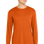 Sport-Tek Long Sleeve PosiCharge Competitor Tee in Deep Orange