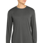 Sport-Tek Long Sleeve PosiCharge Competitor Tee in Iron Grey