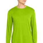 Sport-Tek Long Sleeve PosiCharge Competitor Tee in Lime Shock