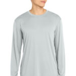 Sport-Tek Long Sleeve PosiCharge Competitor Tee in Silver
