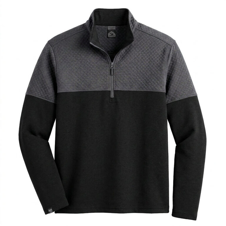Storm Creek Men's Architect Quilted Quarter Zip in Black