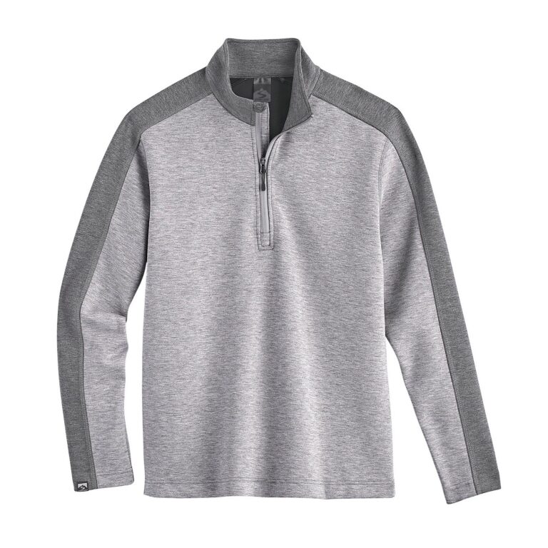 Storm Creek Men's Collaborator Luxe Quarter Zip in Light Heather Gray