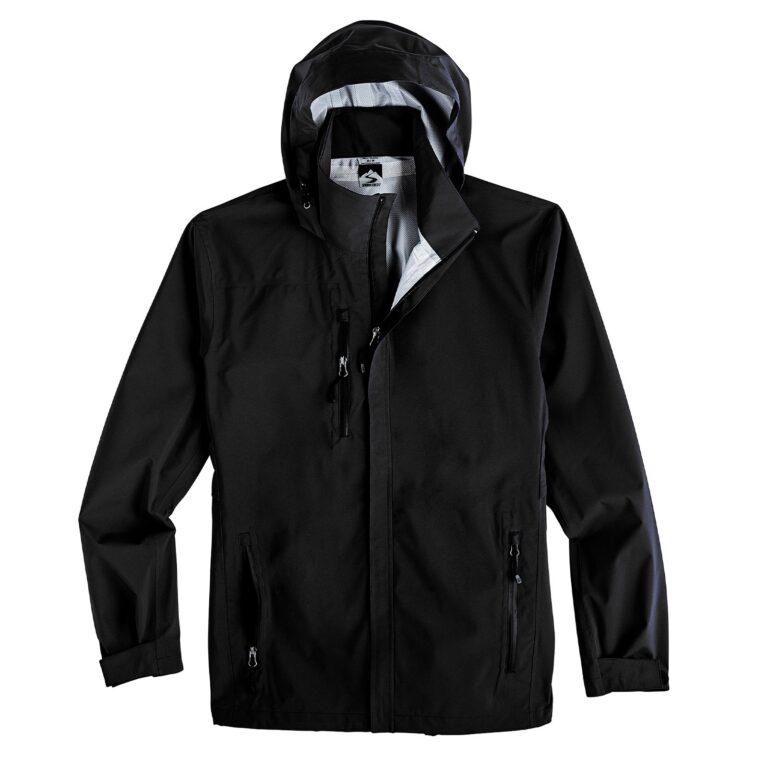 Storm Creek Men's Explorer Waterproof Rain Jacket in Black