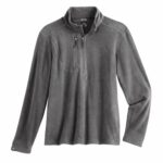 Storm Creek Men’s Fireside Fleece Microfleece Quarter Zip in Charcoal Gray