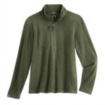 Storm Creek Men’s Fireside Fleece Microfleece Quarter Zip in Spruce Green