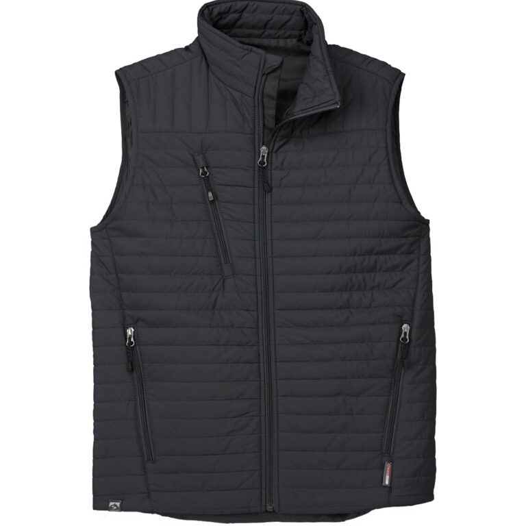Storm Creek Men's Front Runner 120 GSM Insulated Quilted Vest in Black