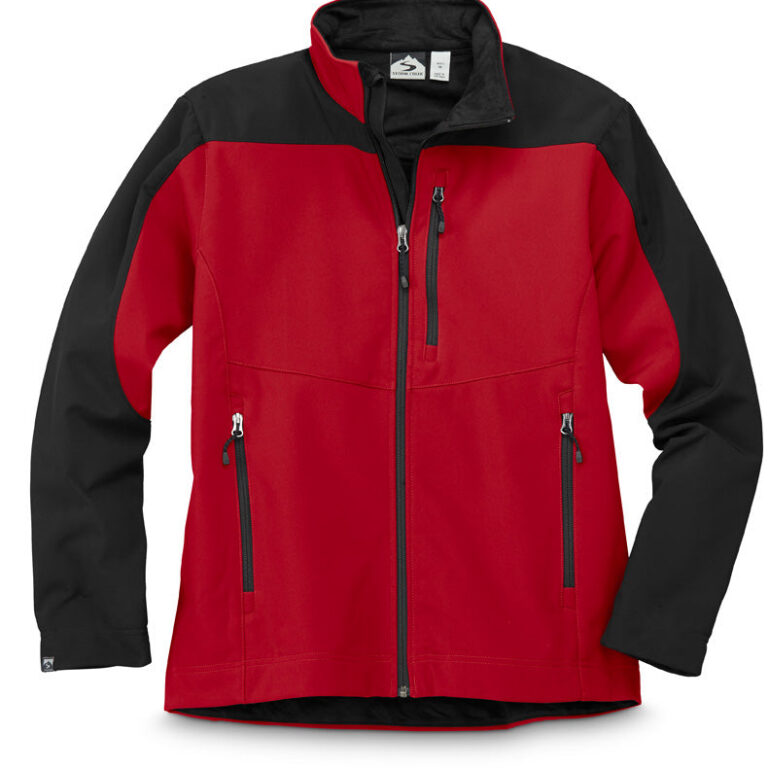 Storm Creek Men's Guardian Velvet-Lined Softshell Jacket in Bright Red/Black