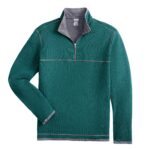Storm Creek Men’s Maverick Waffle Knit Quarter Zip in Ocean Teal