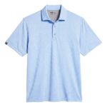 Storm Creek Men’s Optimist II Microstripe Short Sleeve Polo in Peri Blue