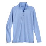 Storm Creek Men’s Renewer II Poly/Lyocell Blend Quarter Zip in Peri Blue