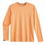 Storm Creek Men’s Sightseer Long Sleeve Performance T-shirt in Melon Orange