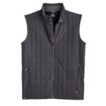 Storm Creek Men’s Traveler 60 GSM Insulated Packable Quilted Vest in Jet Gray
