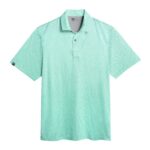 Storm Creek Men’s Vacationer Printed Short Sleeve Polo in Aqua Green