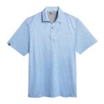 Storm Creek Men’s Vacationer Printed Short Sleeve Polo in Peri Blue