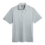 Storm Creek Men’s Vacationer Printed Short Sleeve Polo in True Gray