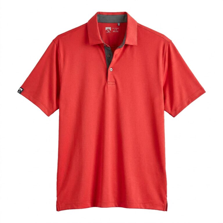 Storm Creek Men's Visionary III Solid Short Sleeve Polo in Red