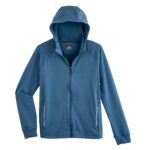 Storm Creek Men’s Weekender Performance Fleece Full Zip Hoodie in Smokey Blue