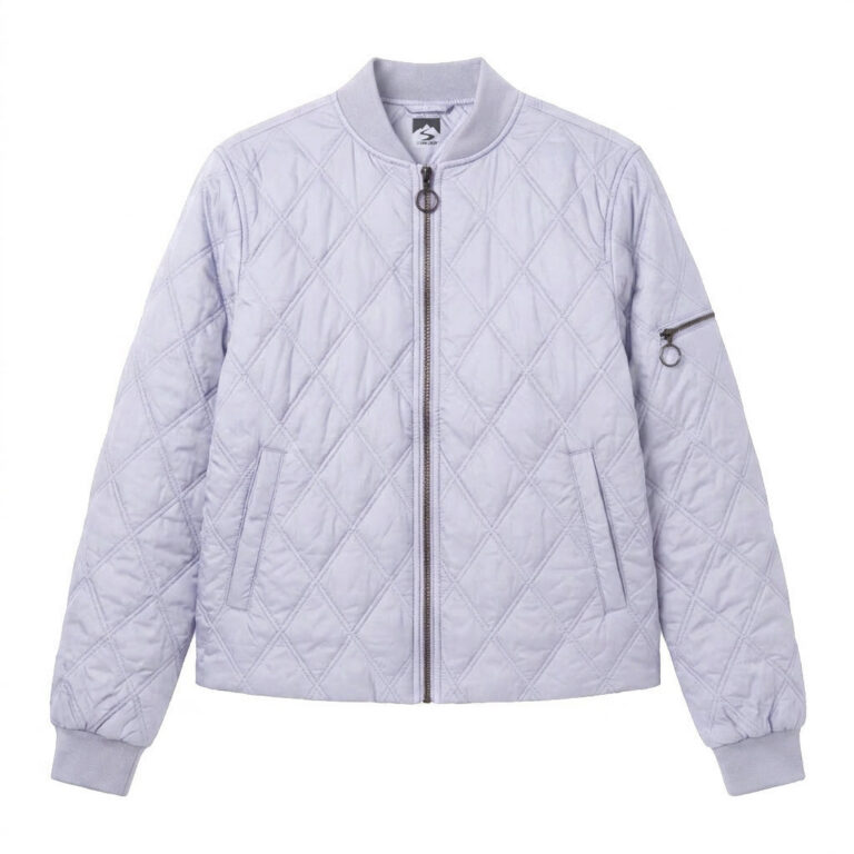 Storm Creek Women's Altitude 120 GSM Insulated Quilted Bomber Jacket in Lavender Gray
