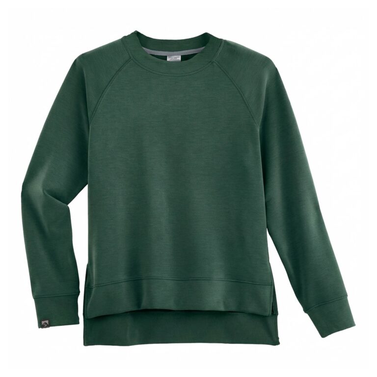 Storm Creek Women's Comfort Zone Super Soft Modal Blend Crew Neck in Spruce Green
