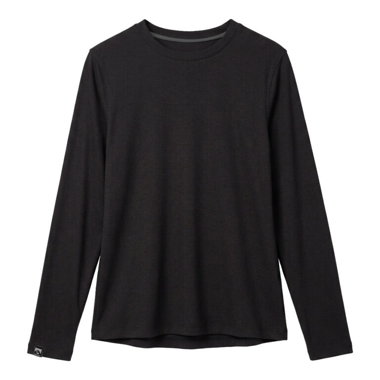 Storm Creek Women's Essentialist Super Soft Ribbed Modal Blend Long Sleeve T-shirt in Black