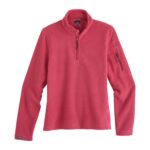 Storm Creek Women’s Fireside Fleece Microfleece Quarter Zip in Deep Magenta Pink