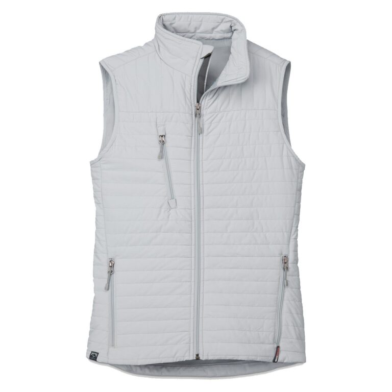 Storm Creek Women's Front Runner 120 GSM Insulated Quilted Vest in Platinum Gray
