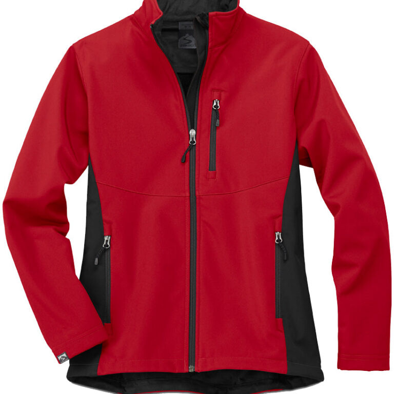 Storm Creek Women's Guardian Velvet-Lined Softshell Jacket in Bright Red/Black