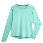 Storm Creek Women’s Sightseer Long Sleeve Performance T-shirt in Aqua Green