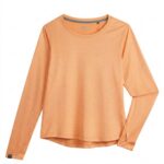 Storm Creek Women’s Sightseer Long Sleeve Performance T-shirt in Melon Orange
