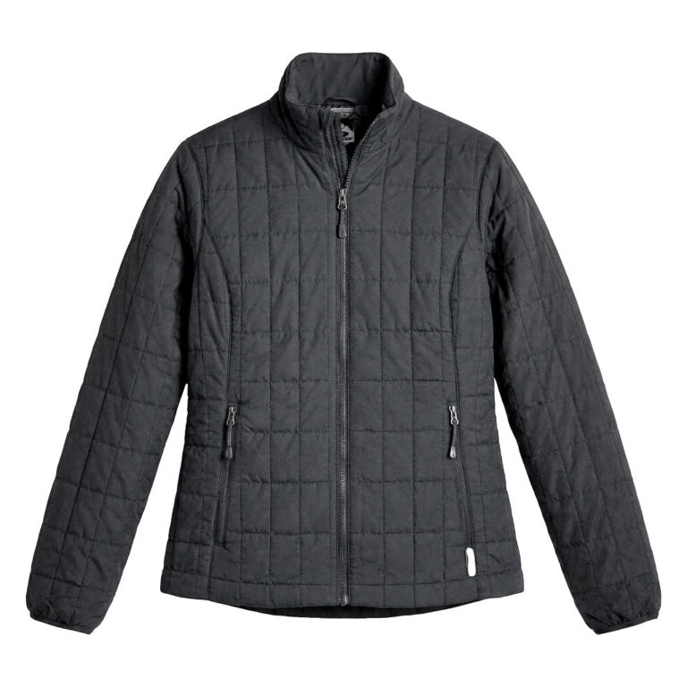 Storm Creek Women's Traveler 60 GSM Insulated Packable Quilted Jacket in Jet Gray
