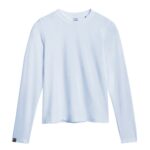 Storm Creek Women’s Varsity High Stretch Fitted Long Sleeve T-shirt in Dusk Blue