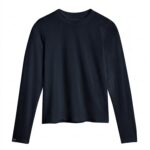 Storm Creek Women’s Varsity High Stretch Fitted Long Sleeve T-shirt in Navy Blue