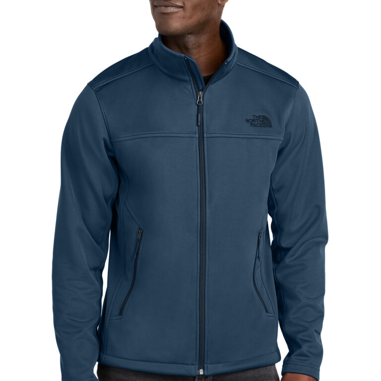 The North Face Chest Logo Ridgewall Soft Shell Jacket in Shady Blue