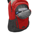The North Face Connector Backpack in Rage Red/ Asphalt Grey