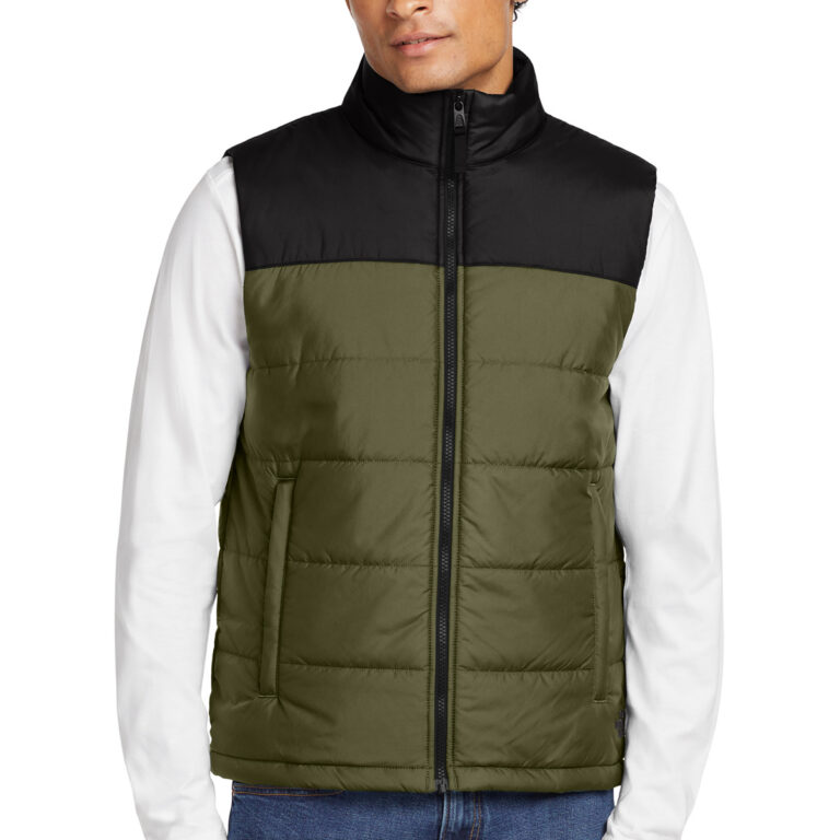 The North Face Everyday Insulated Vest in Burnt Olive Green