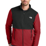The North Face Glacier Full-Zip Fleece Jacket in Rage Red / TNF Black
