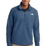The North Face Textured Pine Grove 1/2-Zip in Shady Blue Heather